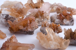 Bergkristall gelb/rot Stufen mini