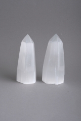 Selenit Spitzen klein wei�