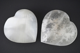 Selenite White Heart 100 - 120 mm