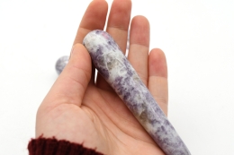 Lepidolith Massagest�be 80 - 100 mm