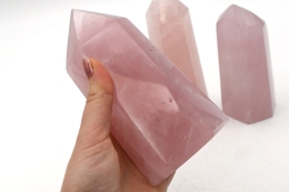 Rose quartz points