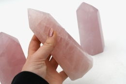 Rose quartz points