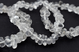Clear quartz tumbled stones mini bracelet