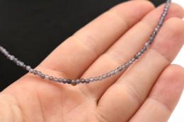 Iolite necklace faceted