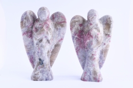 Lepidolite with pink Tourmaline & Feldspar Angel 180 - 200 mm