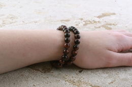 Tigerauge rot Kugelarmband 8 mm