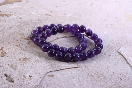 Amethyst Kugel Armband 10 mm