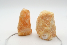 Calcit Lampe orange