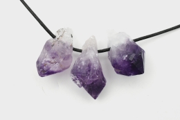 Amethyst Spitzen Anh�nger gebohrt