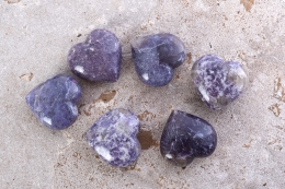 Lepidolith Herz 40 - 60 mm