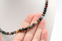 Turmalin multi Kette hell oder dunkel 6 mm facettiert