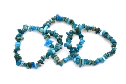 Apatite chips bracelet 3 pcs Set