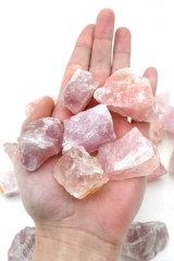 Rosenquarz Rohsteine A-Qualit�t 40 - 60 mm