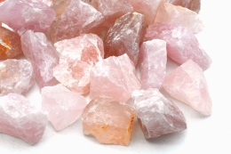 Rosenquarz Rohsteine A-Qualit�t 40 - 60 mm