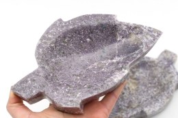 Lepidolith Blatt Schale