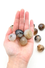 Achat natur (handpoliert) Trommelsteine
