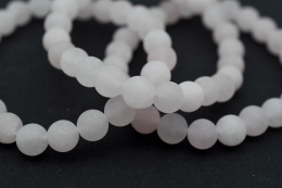 Rosenquarz Kugel Armband 8 mm Matt