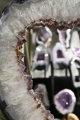 Amethyst Portal Paar auf Metallst�nder