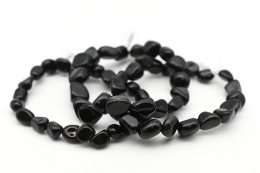 Obsidian Trommelstein Armband