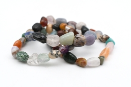 Mix Trommelstein Armband