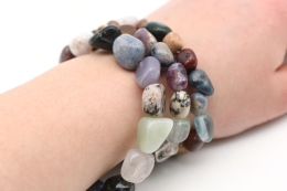 Mix Trommelstein Armband