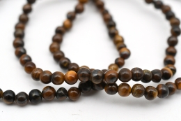 Tigerauge Kugelarmband 4 mm