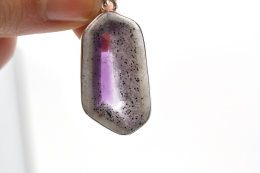 Amethyst Scheibe 925 Silber Anh�nger