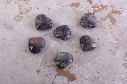 Moon stone black heart