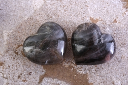 Moon stone black heart