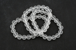 Glass bead bracelets 10 mm matt