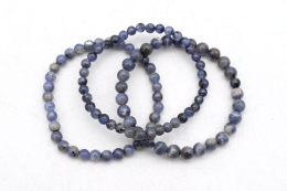 Tansanit Kugelarmband 5-6 mm