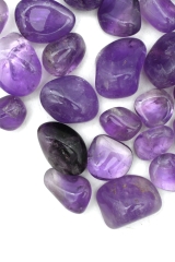 Amethyst Trommelsteine Bolivien
