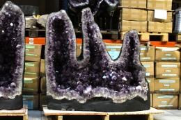 Amethyst Drusen Paar