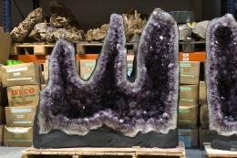 Amethyst Drusen Paar