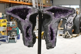 Amethyst Drusen Paar