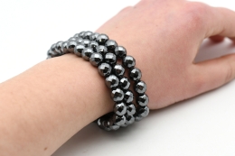 H�matin Kugel Armb�nder facettiert 8 mm