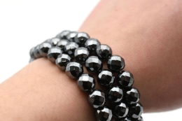 H�matin Kugel Armb�nder facettiert 8 mm