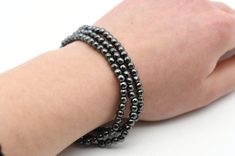 H�matin Kugelarmband facettiert 4 mm