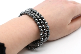 H�matin Kugel Armband facettiert 6 mm