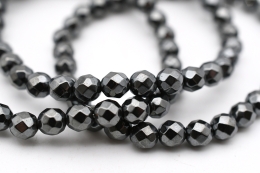 H�matin Kugel Armband facettiert 6 mm