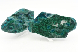 Chrysokoll Malachit anpolierte St�cke