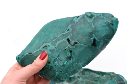 Chrysokoll Malachit anpolierte St�cke