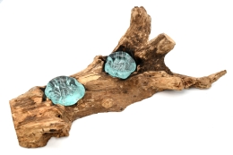 Tealight on coffee bush root 2