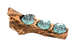 Teelicht auf Kaffeestrauchwurzel 3