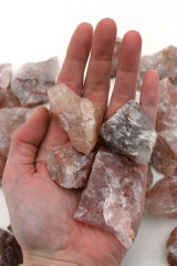 Erdbeerquarz Rohsteine Brasilien