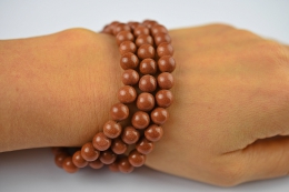 Goldfluss�Kugel Armband 8 mm