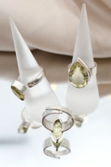Lemon Quartz Ring faceted from 5 g