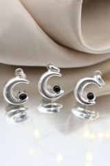 Mond Anh�nger silber mit Sch�rl