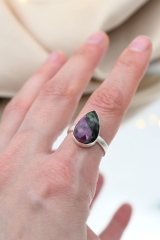 Rubin Zoisit Ring (Preis pro Gramm)