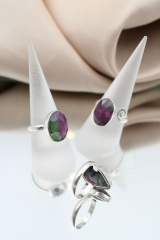 Rubin Zoisit Ring (Preis pro Gramm)